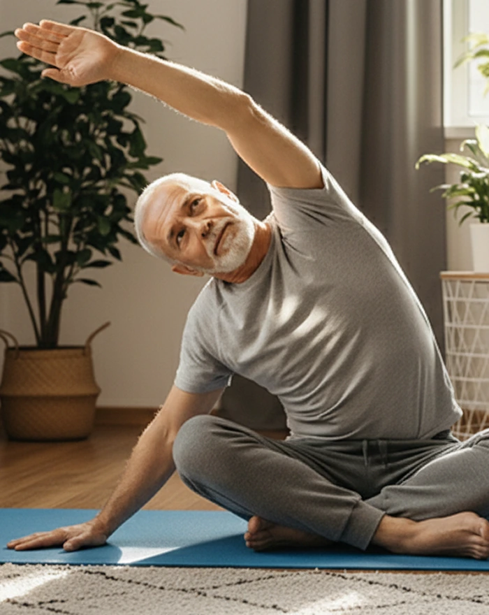 Gentle online yoga classes for seniors - chair yoga and balance